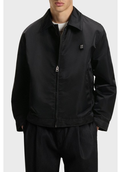 Logolu Regular Fit Su Itici Gömlek Yaka Ceket Erkek Ceket 50541595 001
