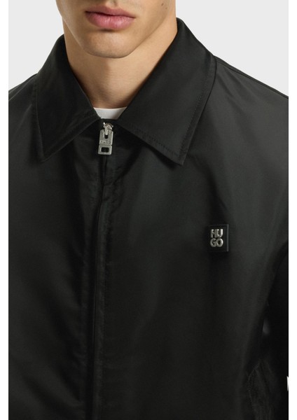 Logolu Regular Fit Su Itici Gömlek Yaka Ceket Erkek Ceket 50541595 001 indirimleri