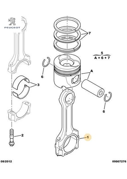 Piston Kolu Peugeot 0603.85