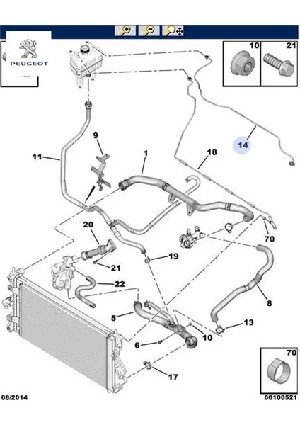 Yedek Su Depo Hortumu Boxer-Jumper-Ducato 2.2 Puma Euro5