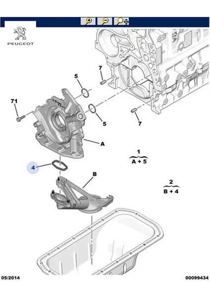 Yağ Pompa Süzgeç Conta 206-307-308-FIESTA-FOCUS