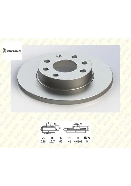 Fren Disk Aynasi Ön Soğutmasız Astra F-Corsa B-Vectra A 1.2/1.4/1.6/1.8 89-01