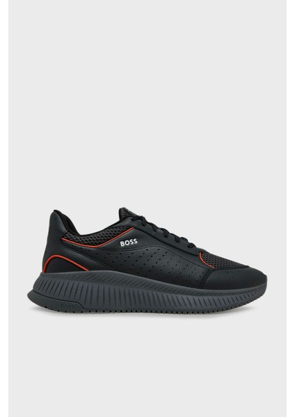 Logolu Deri Sneaker Ayakkabı Erkek Ayakkabı 50548706 016