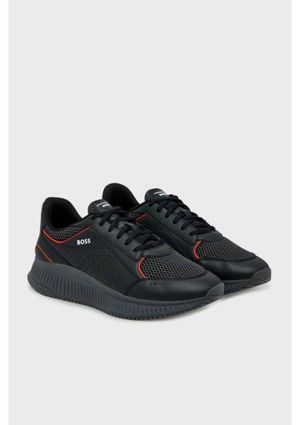 Logolu Deri Sneaker Ayakkabı Erkek Ayakkabı 50548706 016 fiyatları