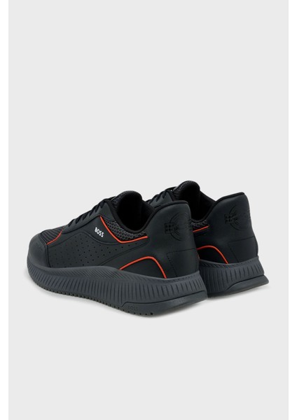 Logolu Deri Sneaker Ayakkabı Erkek Ayakkabı 50548706 016 fırsatları