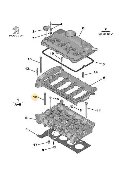 Silindir Kapak Civatasi Boxer-Transit V184/V347