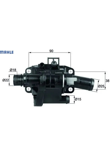 Termostat Komple 206-207-307-308-407-PARTNER-EXPERT-C3-C4-C5-XSARA-FOCUS 1.6HDI/DV6TED