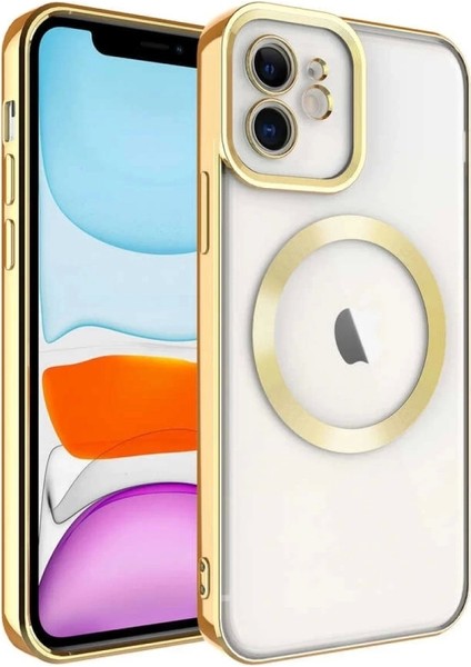 iPhone 11 Kılıf Kross Magneticsafe Kapak - Gold