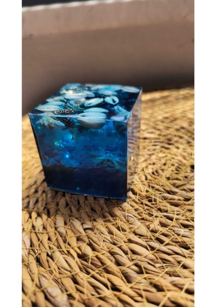 Mavi Deniz Temalı Işıklı Epoksi Dekor Gece Lambası fiyatları