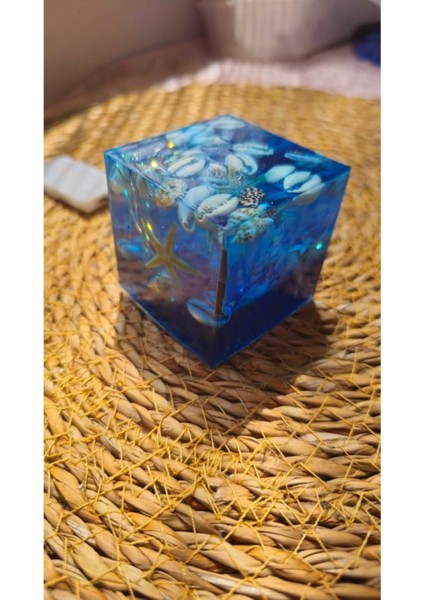 Mavi Deniz Temalı Işıklı Epoksi Dekor Gece Lambası indirimleri