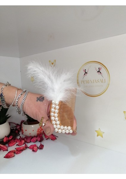 Incili Mıknatıslı Tarak Söz, Nişan, Düğün, Kına, Nikah,hediyelik -15 Adet