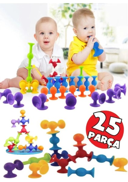 25 Parça Vakum Molekül Yapı Taşları Duyusal Fidget Popit Eğitici Oyuncak fiyatları