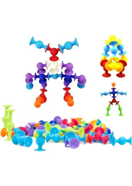 25 Parça Vakum Molekül Yapı Taşları Duyusal Fidget Popit Eğitici Oyuncak fırsatları