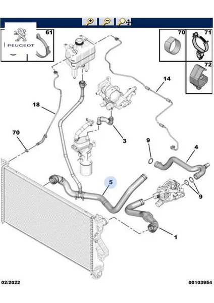 Radyatör Su Hortumu Boxer Iii-Jumper Iii 2.0/2.2 DW10/DW12