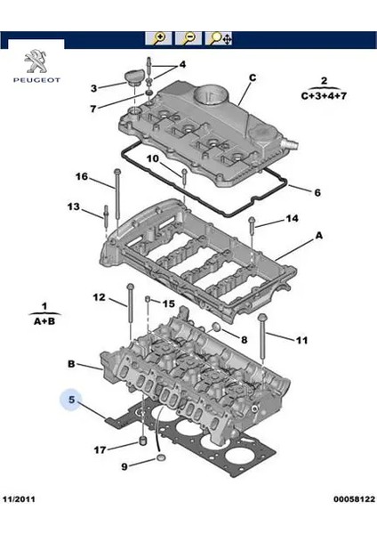 Silindir Kapak Contasi 1.15MM 2 Çentik Boxer-Transit V347
