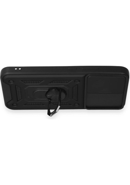 Samsung Galaxy A34 5g Kılıf Pars Lens Yüzüklü Silikon - Siyah modelleri