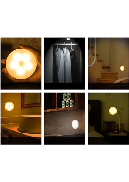Sensorlu Gece Lambası, USB Şarjlı, Ledli, Akıllı, Beyaz, Otomatik Işıklandırma modelleri