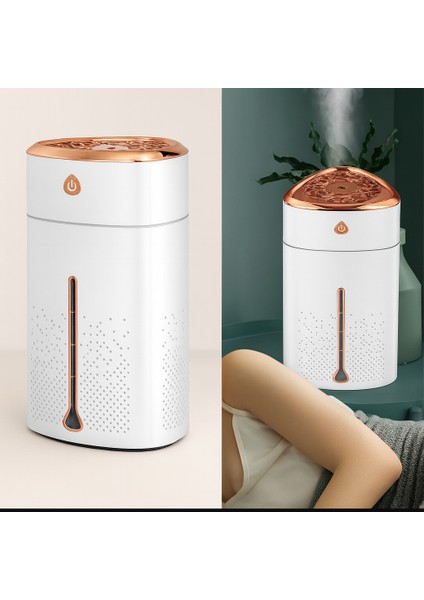 1000 ml Ultrasonik Hava Nemlendirici Işıklı Buhar Makinesi ve Renkli Gece Lambası
