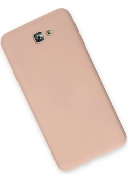 Samsung Galaxy J7 Prime Kılıf Nano Içi Kadife Silikon - Pudra modelleri