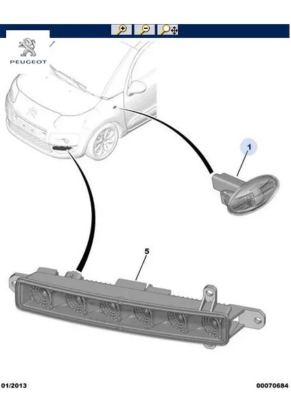 Çamurluk Sinyali Şeffaf PARTNER-407-107-301