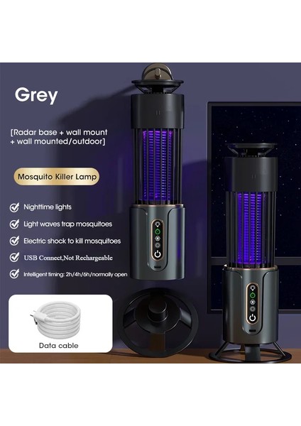 2025 Elektrikli Sivrisinek Katili Lamba Böcek Sinek Tuzağı USB Zamanlama Sivrisinek Sineklik Açık Böcek Öldürücü Kovucu Kamp Fener