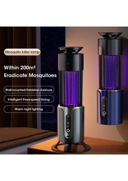 2025 Elektrikli Sivrisinek Katili Lamba Böcek Sinek Tuzağı USB Zamanlama Sivrisinek Sineklik Açık Böcek Öldürücü Kovucu Kamp Fener fiyatları