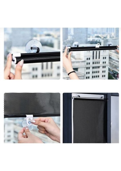 Araç Ev Ofis Katlanabilir Araç Oto Ön Cam Güneşlik Branda 58X125CM Siyah indirimleri