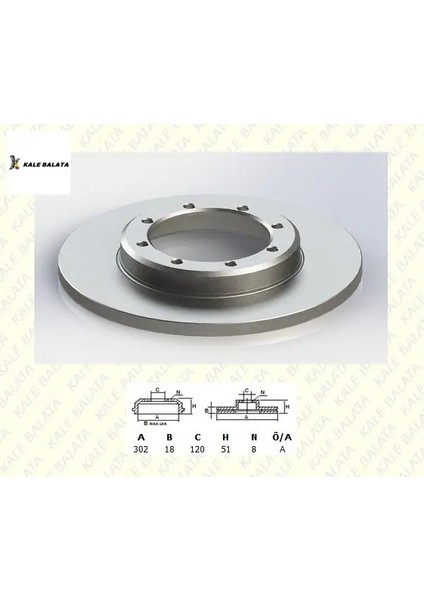 Arka Fren Disk Aynasi 302MM Master Iii 2.3dci 10-.