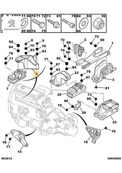 Motor Kulagi Peugeot 1807.F1