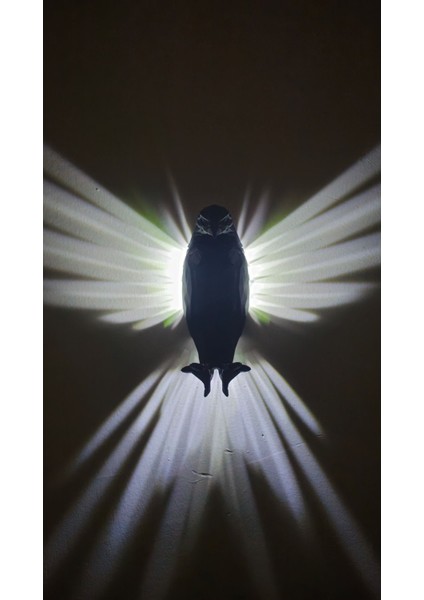 Siyah Renkli Kartal Gece Lambası, Dekoratif ve Şık Tasarım fırsatları