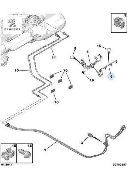 Enjektör Hortumu//peugeot Peugeot 1574.JK 9676245280