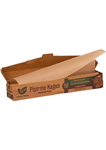 Roll- Up Kahverengi Yağlı Pişirme Kağıdı (Ağartılmamış) 37X50 M fiyatları