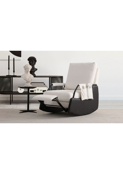 Inox Sallanır Berjer - Siyah