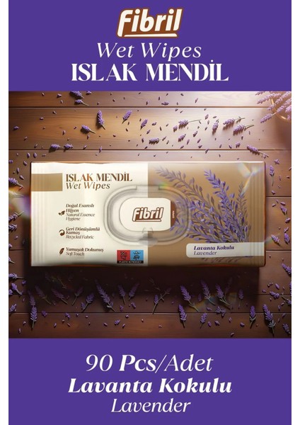 Lavanta Kokulu Islak Mendil 24X90 Pk 2160 Yaprak Doğal Esans , Geri Dönüştürülebilir Kumaş fırsatları