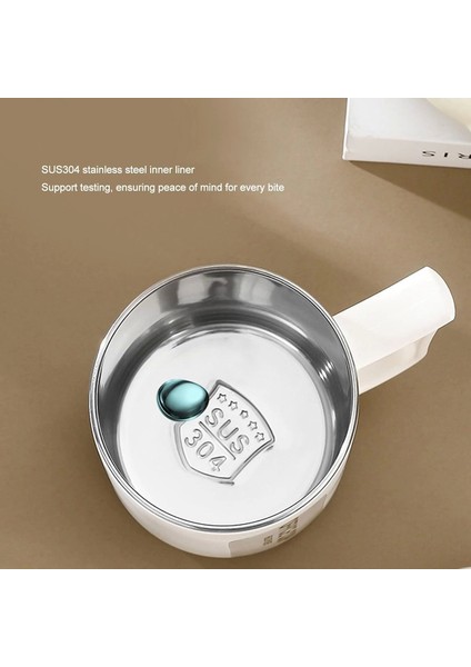 Paslanmaz Çelik Sızdırmaz Kaşıklı Kahve Termosu 500 ml Beyaz-Kırmızı Kapaklı Ithal Ürün indirimleri