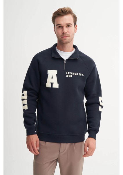 Lacivert Erkek Sweatshirt 53860