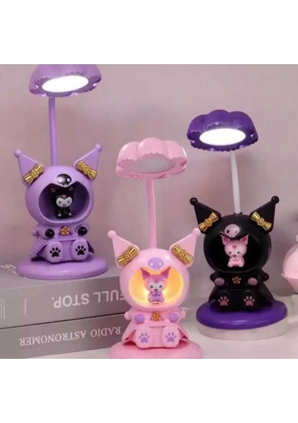 Katlanabilir LED Masa Lambası, USB Şarjlı, Şık ve Sevimli Tasarım Siyah fırsatları