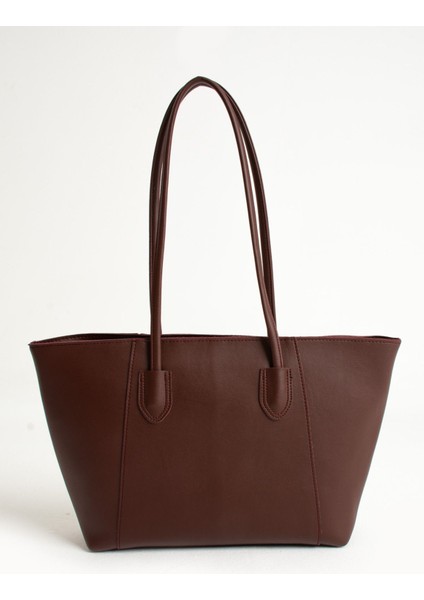 Şık Kadın Kol ve Omuz Çantası, Uzun Iki Kollu, Fermuarlı, Bordo Renk fiyatları