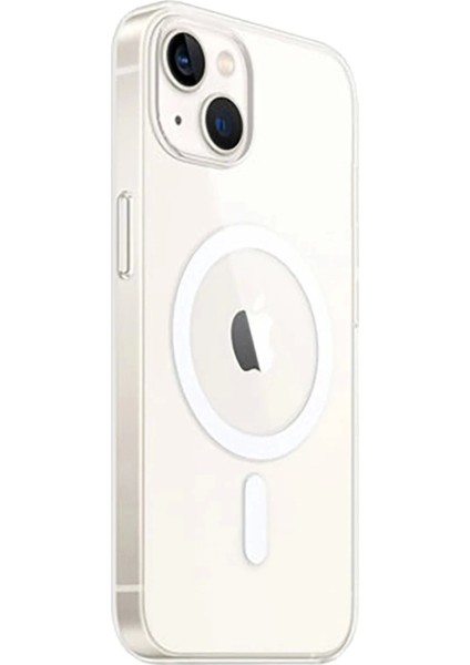 iPhone 15 Plus Kılıf Magneticsafe Şeffaf Silikon - Şeffaf