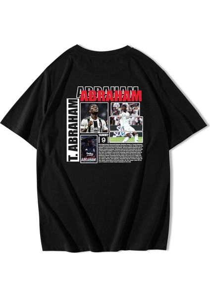 Unisex Oversize Tammy Abraham T-Shirt Siyah