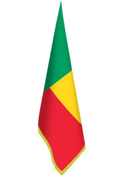 Benin Bayrağı -Ofis-Makam-Toplantı Odaları - Saçaklı Makam Bayrağı