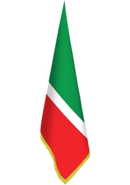 Tataristan Cumhuriyeti (Volga) Bayrağı -Ofis-Makam-Toplantı Odaları - Saçaklı Makam Bayrağı