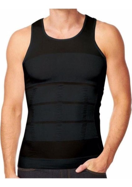 Erkek Beden Küçülten Slim Fit Korse Atlet 2 Adet - 6012