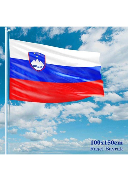 Slovenya Bayrağı Raşel Kumaş 100 x 150 cm