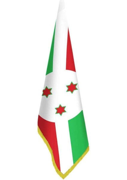 Burundi Bayrağı -Ofis-Makam-Toplantı Odaları - Saçaklı Makam Bayrağı