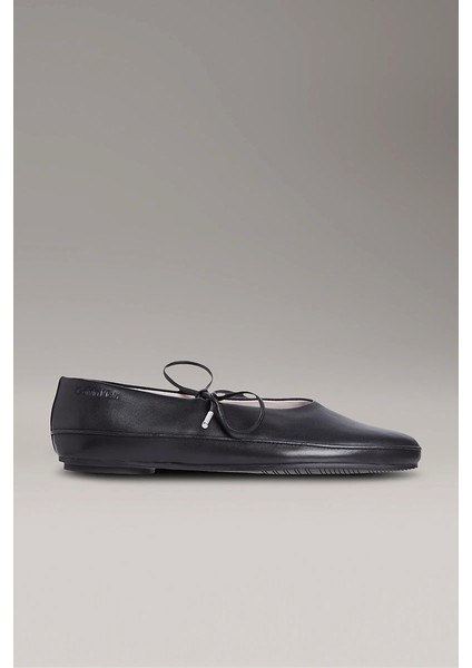 Kadın Deri Mary Jane Siyah Sneaker HW0HW02656-BEH