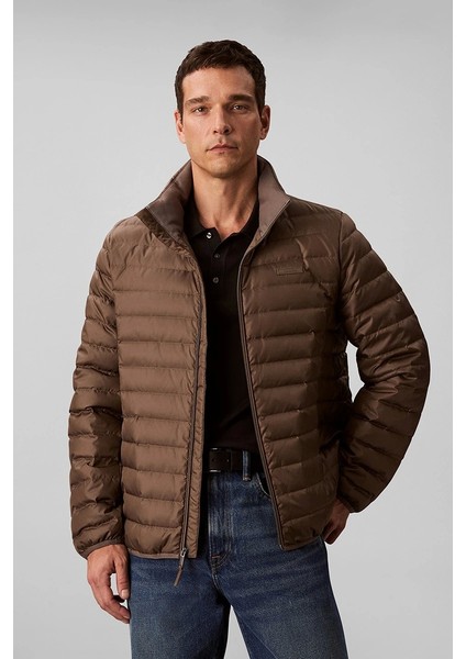 Erkek Hafif Naylon Kapitone Şişme Gri Ceket LV04LC506G-PDK fırsatları