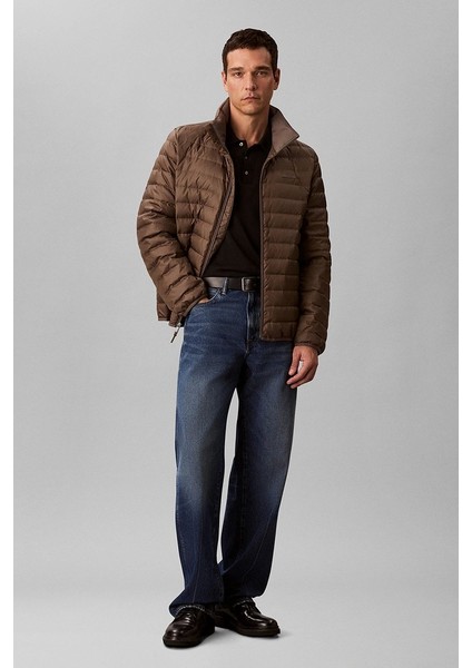 Erkek Hafif Naylon Kapitone Şişme Gri Ceket LV04LC506G-PDK indirimleri