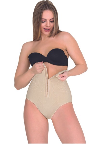 Kadın Bej 1 Beden Incelme Yüksek Bel Slip Korse