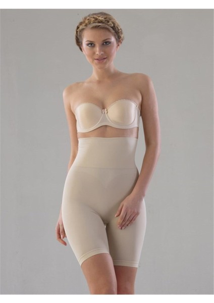Kadın Ten Seamless Şort Korse